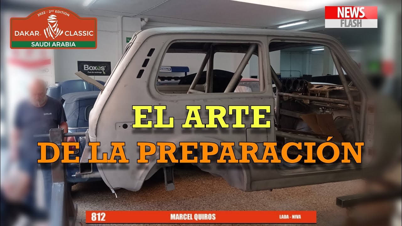 Preparación del Lada Niva del Equipo de Marcel Quiros Dakar Classic 2022