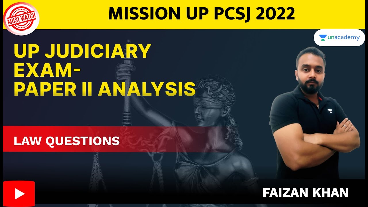 UP PCS J Exam Analysis | Paper II | Law Questions | Mission UP PCSJ 2022 | Faizan sir