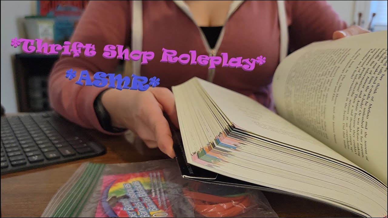 Thrift Shop Roleplay ASMR (Soft-Spoken) *Plastic bags, Receipts, Typing, Card Swiping*
