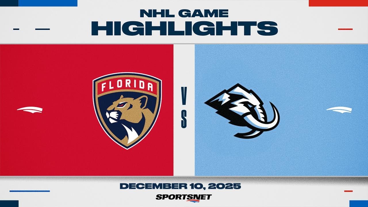 NHL Highlights | Panthers vs. Mammoth - December 10, 2025