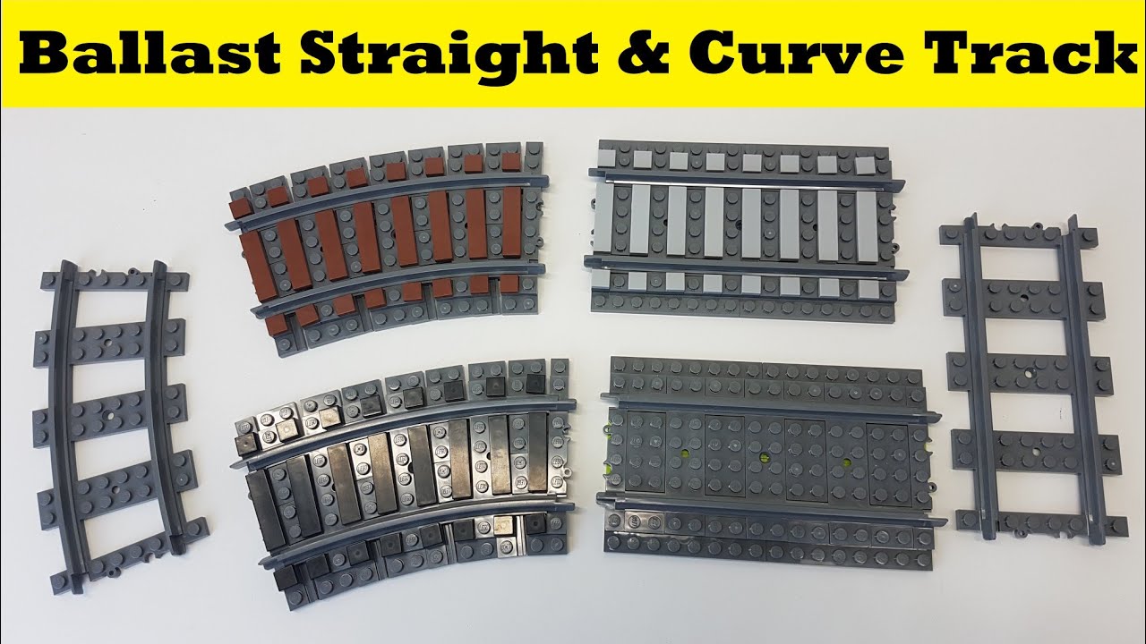 How To Ballast LEGO Train Track - Straight & Curved