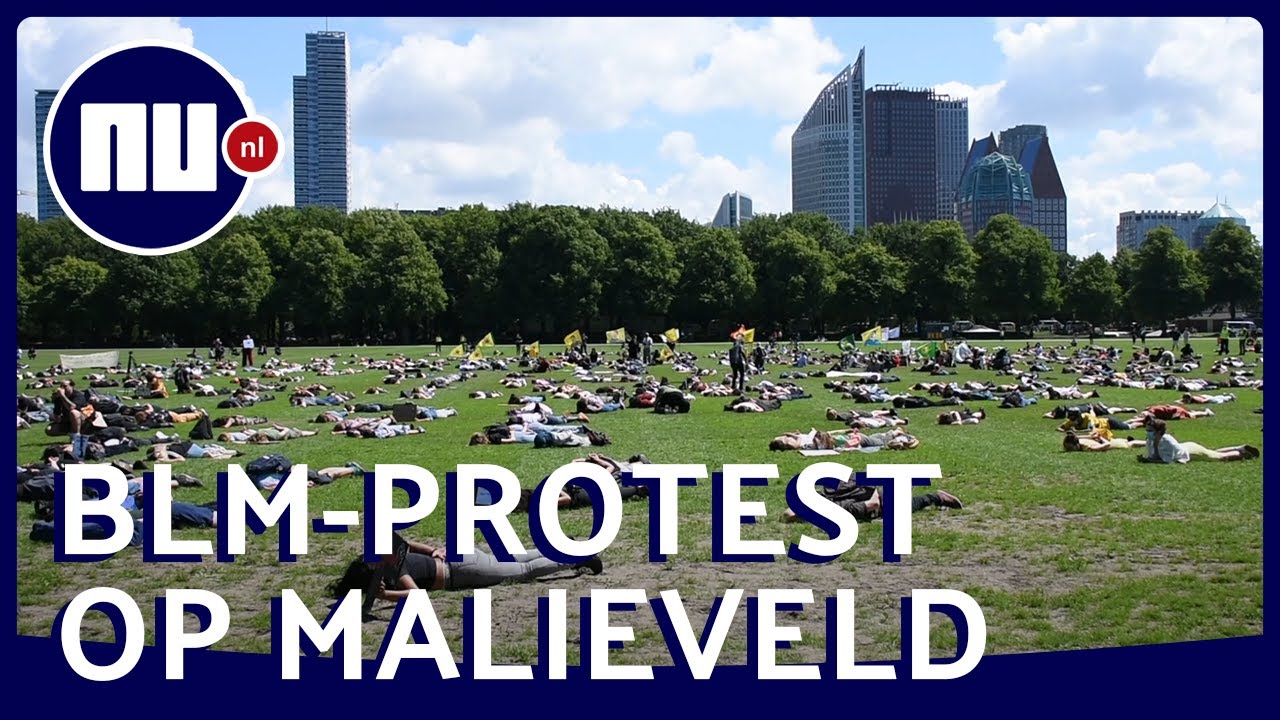Honderden Black Lives Matter demonstranten op Malieveld in Den Haag |  NU.nl