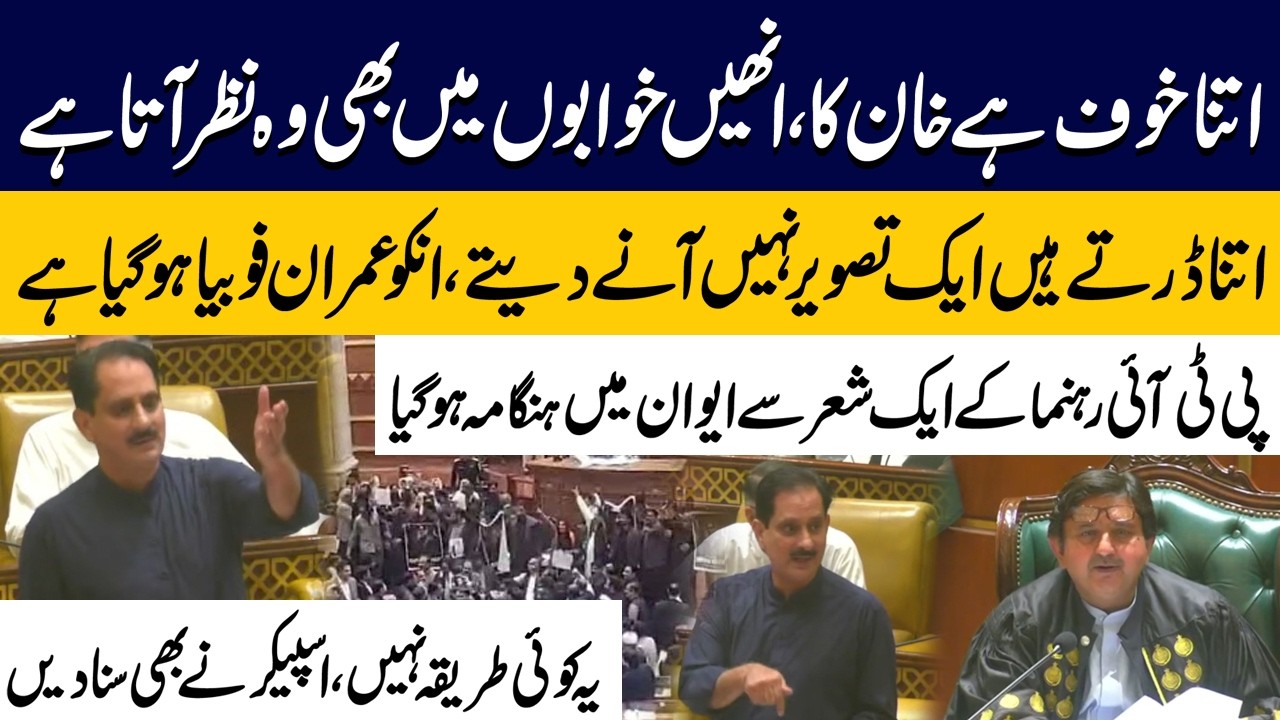 Itna Khof Hai Imran Khan Ka? | PTI Leader Ejaz Shafi Fiery Speech in Assembly | Public News