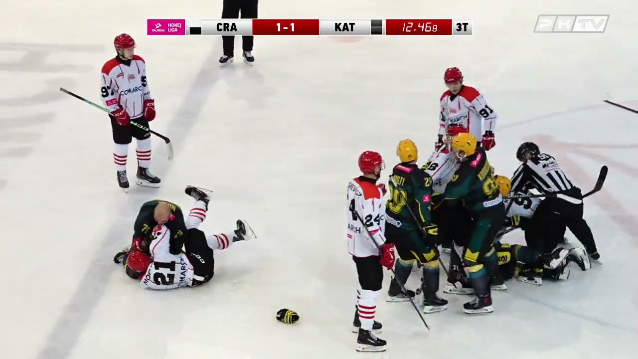 B&oacute;jka w meczu Comarch Cracovia - GKS Katowice