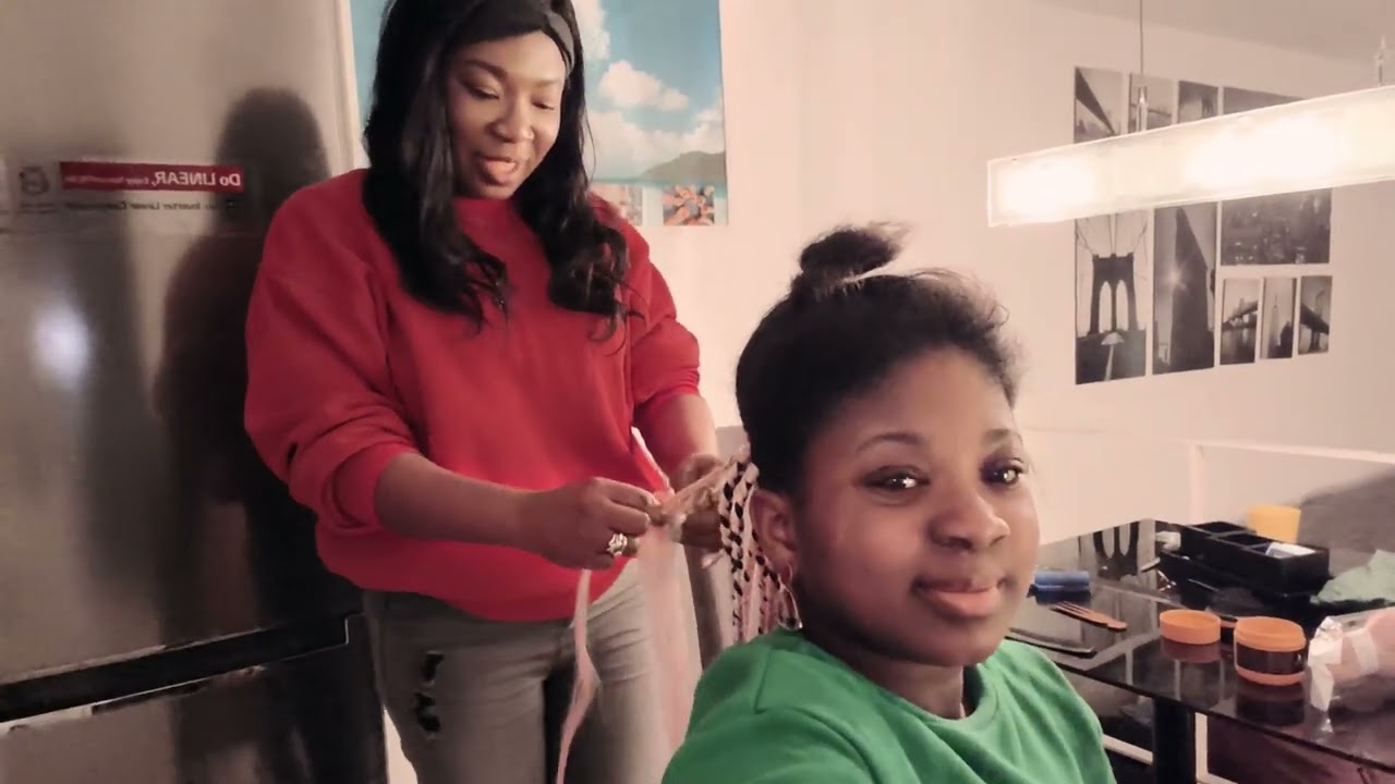 She wanted pink braids