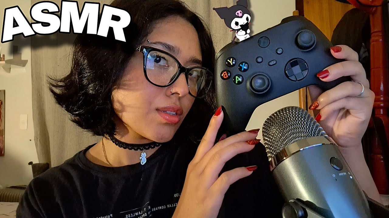 ASMR SONS DE CONTROLE DO XBOX 🎮💤 (botão, tapping, mouth sounds)