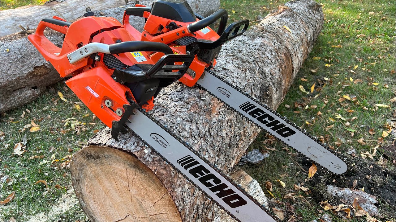 Testing Echo 620p and Echo 680- Muffler modified vs Stock. Fast Firewood chainsaws!