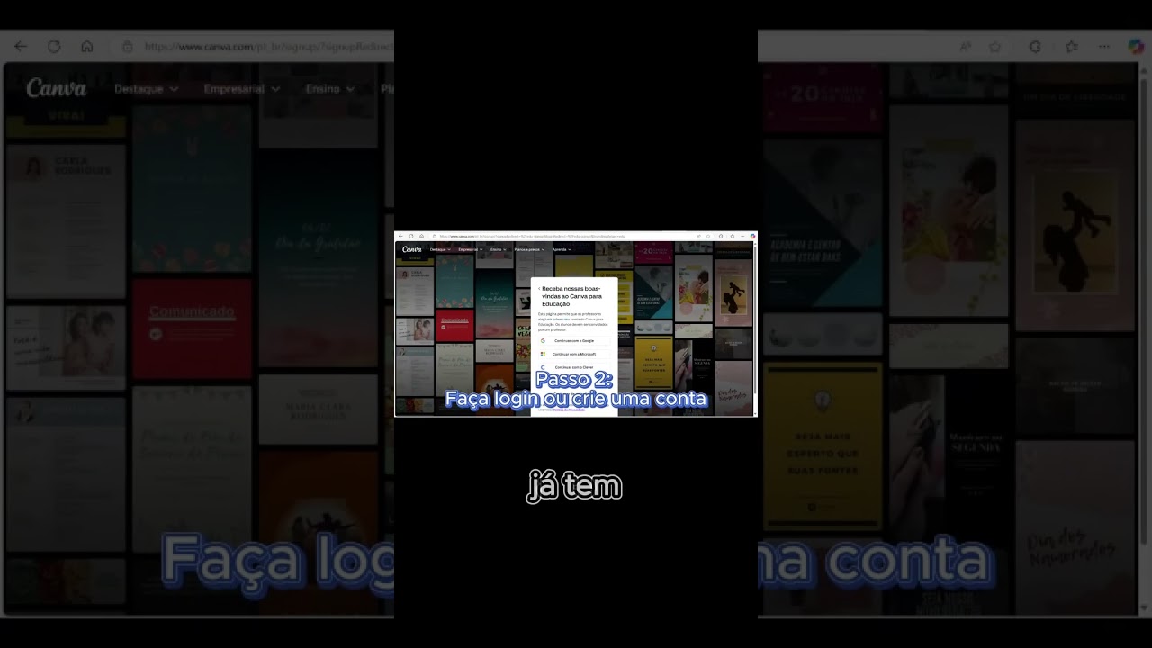 Como se cadastrar no Canva para Professores 