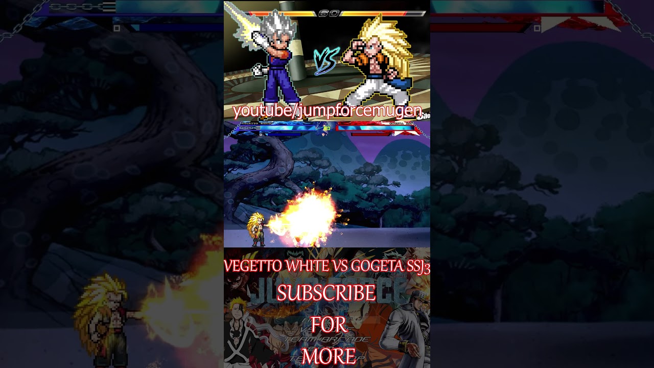 VEGETTO WHITE VS GOGETA SSJ3 #mugengameplay #anime #naruto