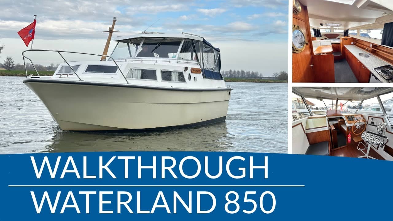 Walkthrough Waterland 850 | Schepenkring jachtmakelaars | Krekelberg Nautic ** verkocht **