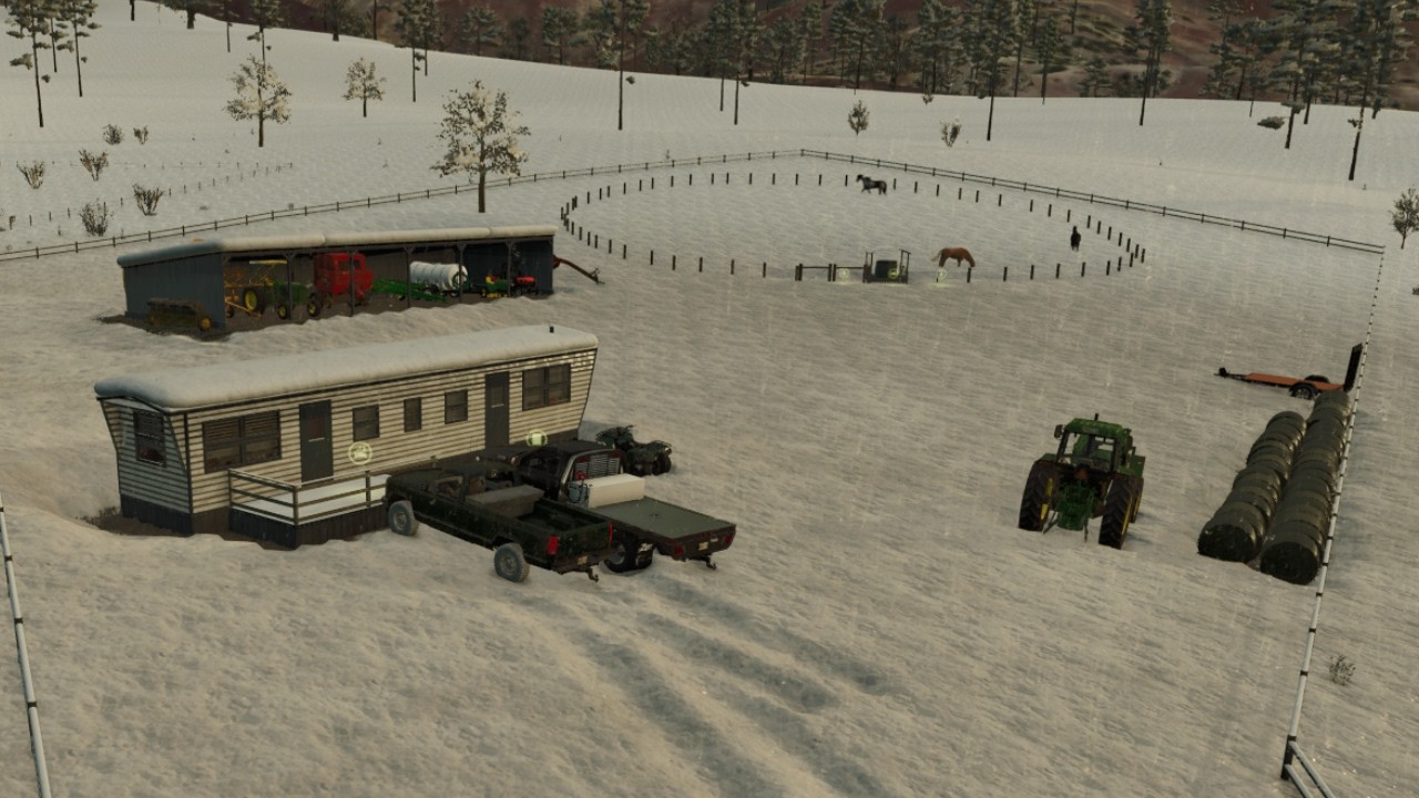Massive snowstorm hits the ranch - (Grandpas Ranch)