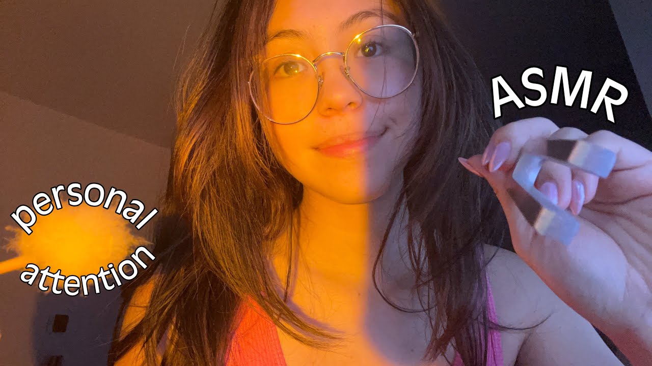 ASMR Personal Attention: Face Touching, Visuals, and Mouth Sounds (Rambles)