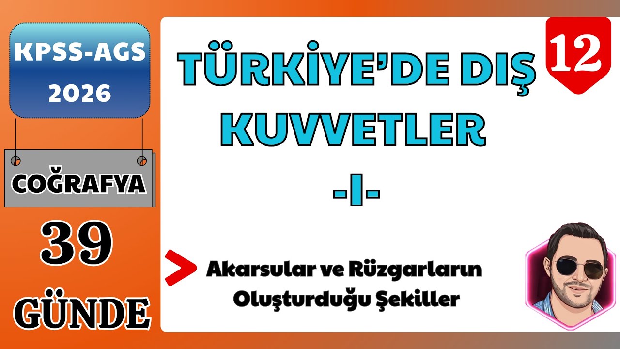 2026 KPSS-AGS COĞRAFYA 39 GÜNDE KONU ANLATIMI KAMPI - TÜRKİYE'DE DIŞ KUVVETLER -I-  (12.GÜN)