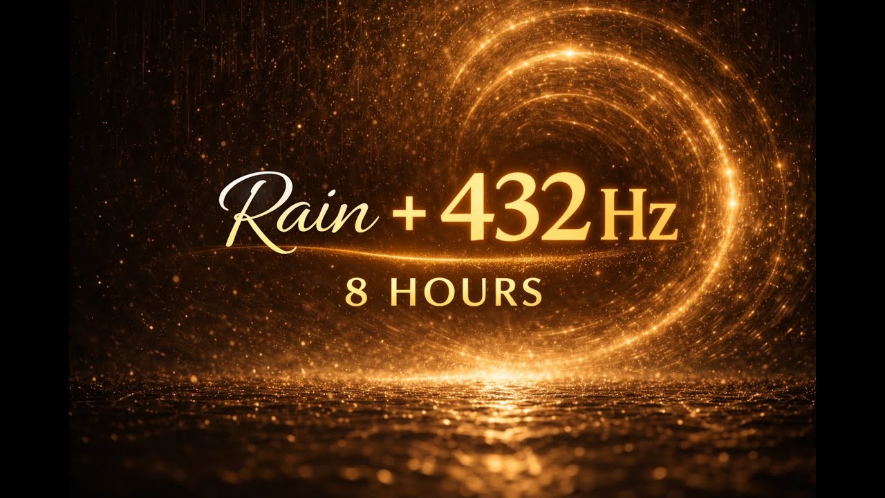 Rain + 432 Hz | Calm Night Field for Deep Sleep (8 Hours)