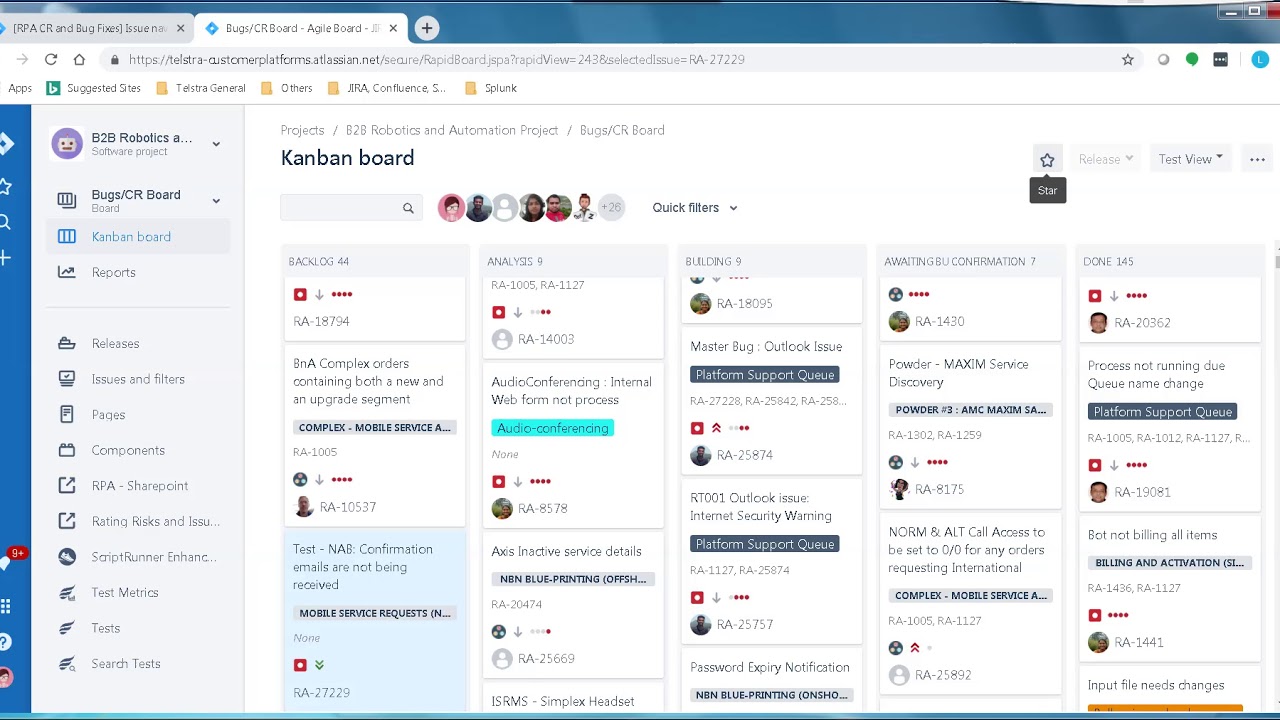 Instructions on Raising Bug Fix and Change Request in JIRA