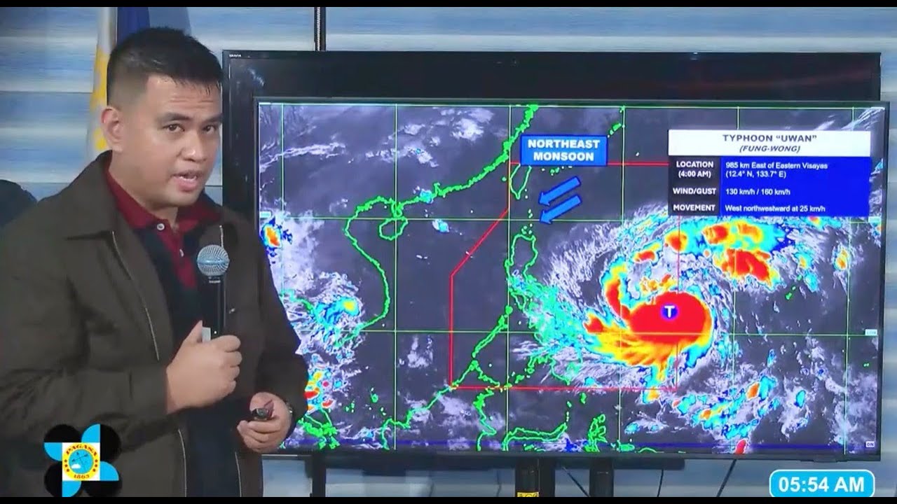 Typhoon UWAN (FUNG WONG) Weather Update from DOST-PAGASA as of 5 AM, November 08, 2025
