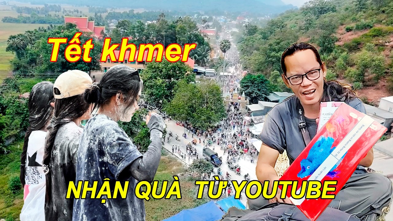 Tết Khmer Tri T&ocirc;n Nhận Qu&agrave; Bất Ngờ Từ YouTube B&ecirc;n Gốc Tr&acirc;m Rừng Cổ Thụ