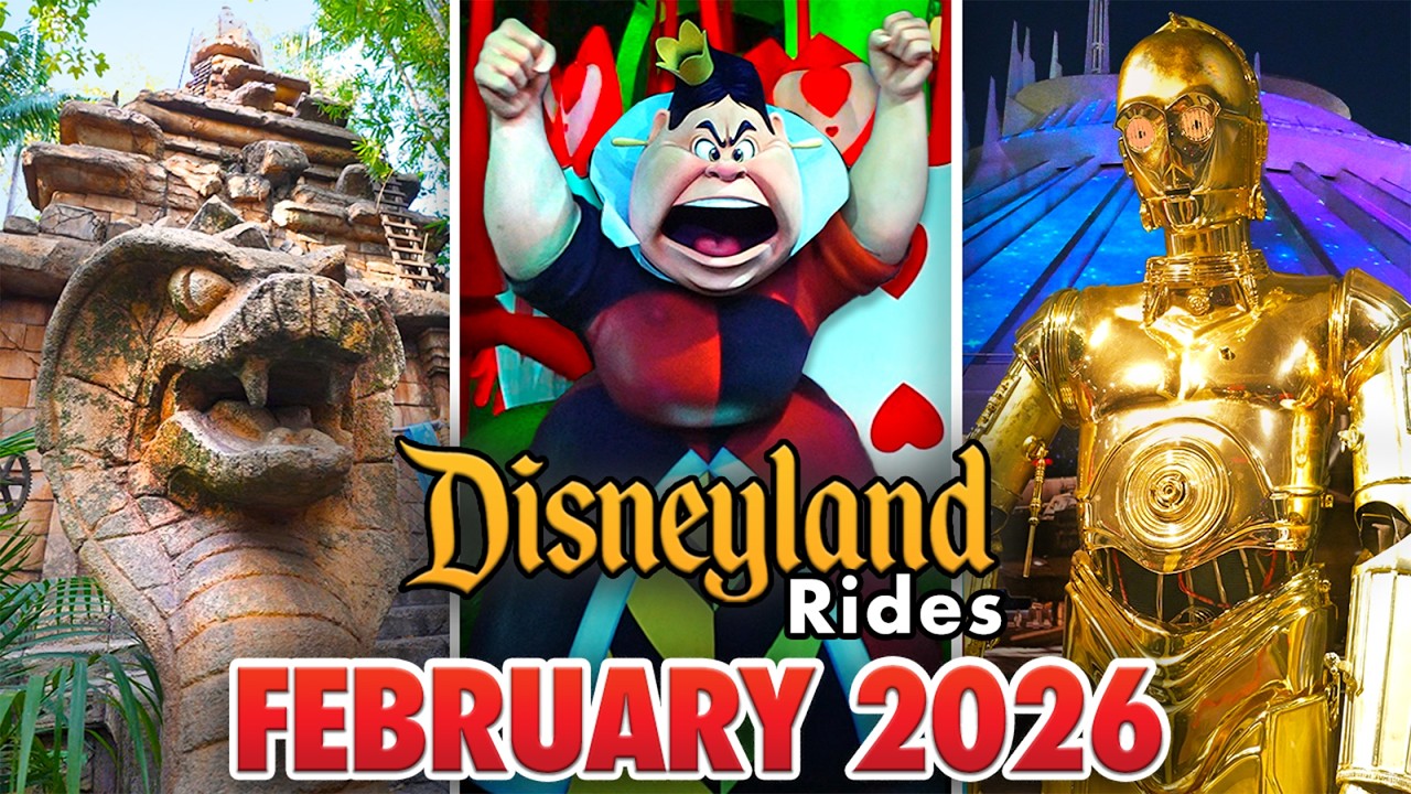 Disneyland Rides - February 2026 POVs [4K 60FPS]