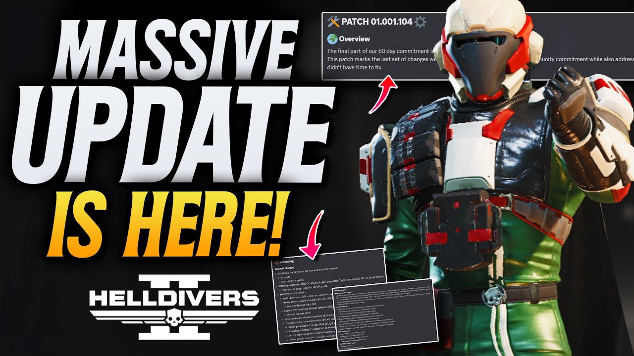 Helldivers 2 Huge Mega patch Update! Omg This Is AMAZING!