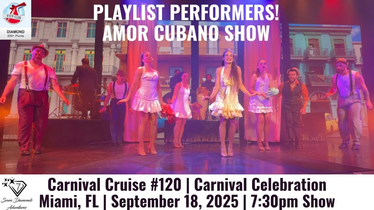 PLAYLIST PERFORMERS | AMOR CUBANO | Carnival Celebration, September 18, 2025, 7:30pm