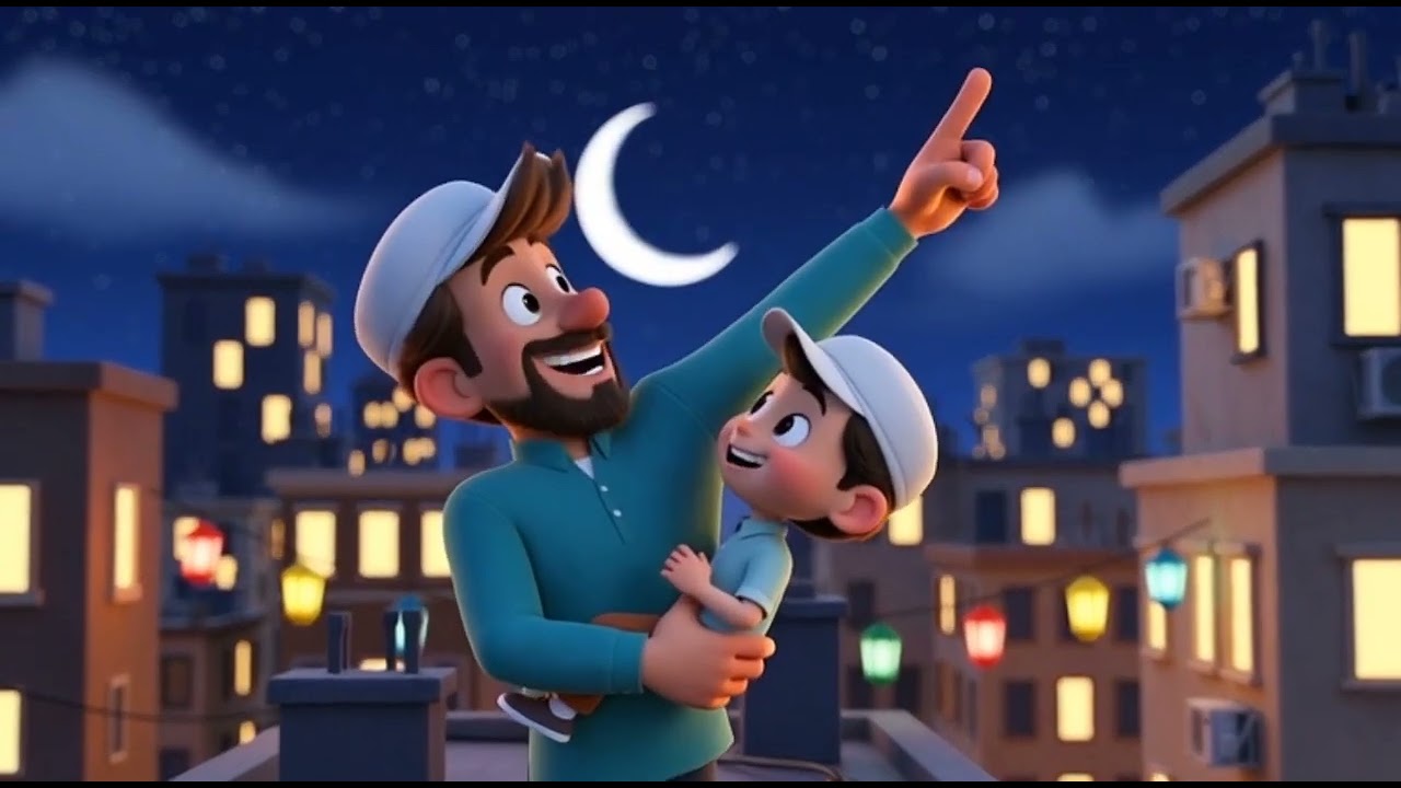 Ramzan Moon Up So High 🌙 | Ramadan Mubarak Kids Song (2026 Special)