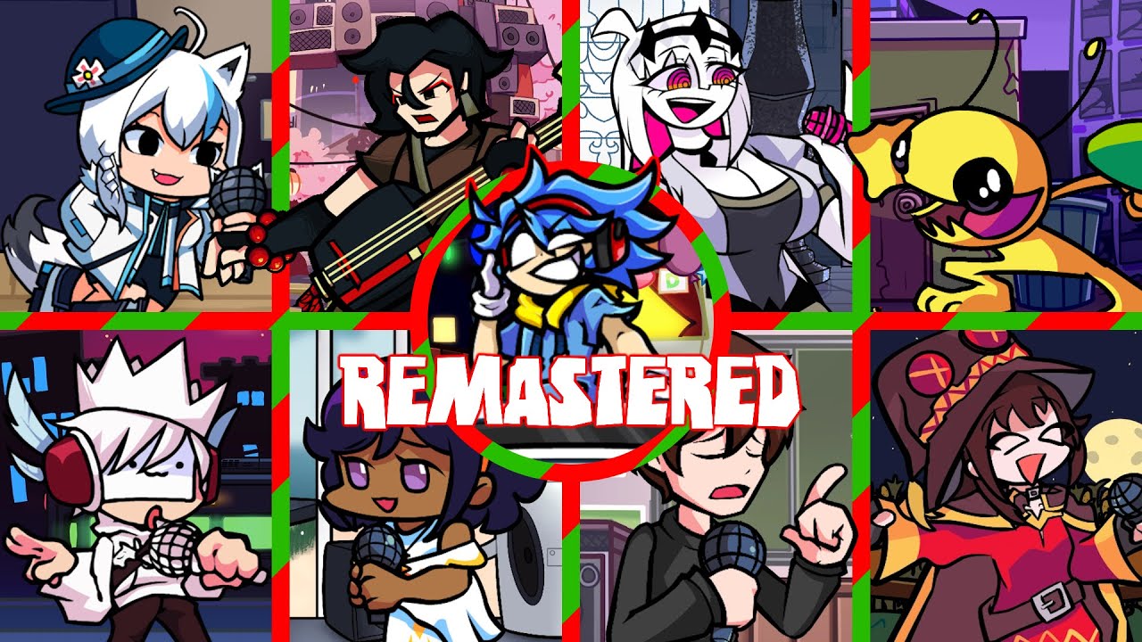 🎂BIRTHDAY!!!🥳 - Blantday Beats But Every Turn A Different Character Is Used - Remastered (FNF)