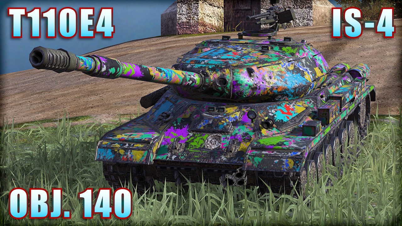 IS-4 ● T110E4 ● OBJ. 140 | World of Tanks Blitz Replays