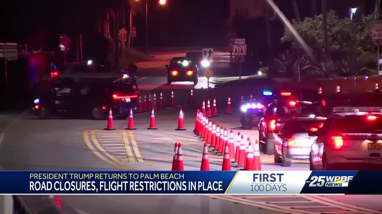 President Donald Trump returns to Palm Beach County
