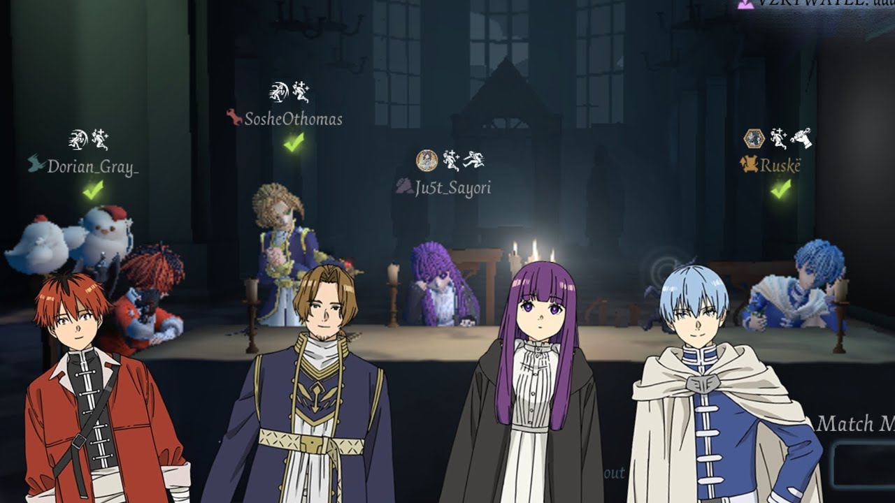 Partida no tema de Sōsō Frieren - (C. Luiz, Satori e Thomas)
