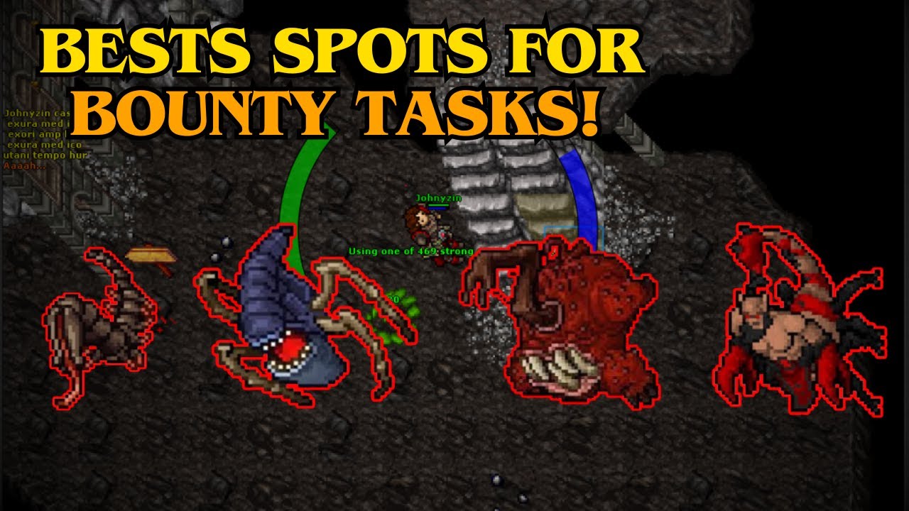 TIBIA - ESSES SÃO OS MELHORES SPOTS PARA VOCÊ UPAR O SEU TALISMÂ!