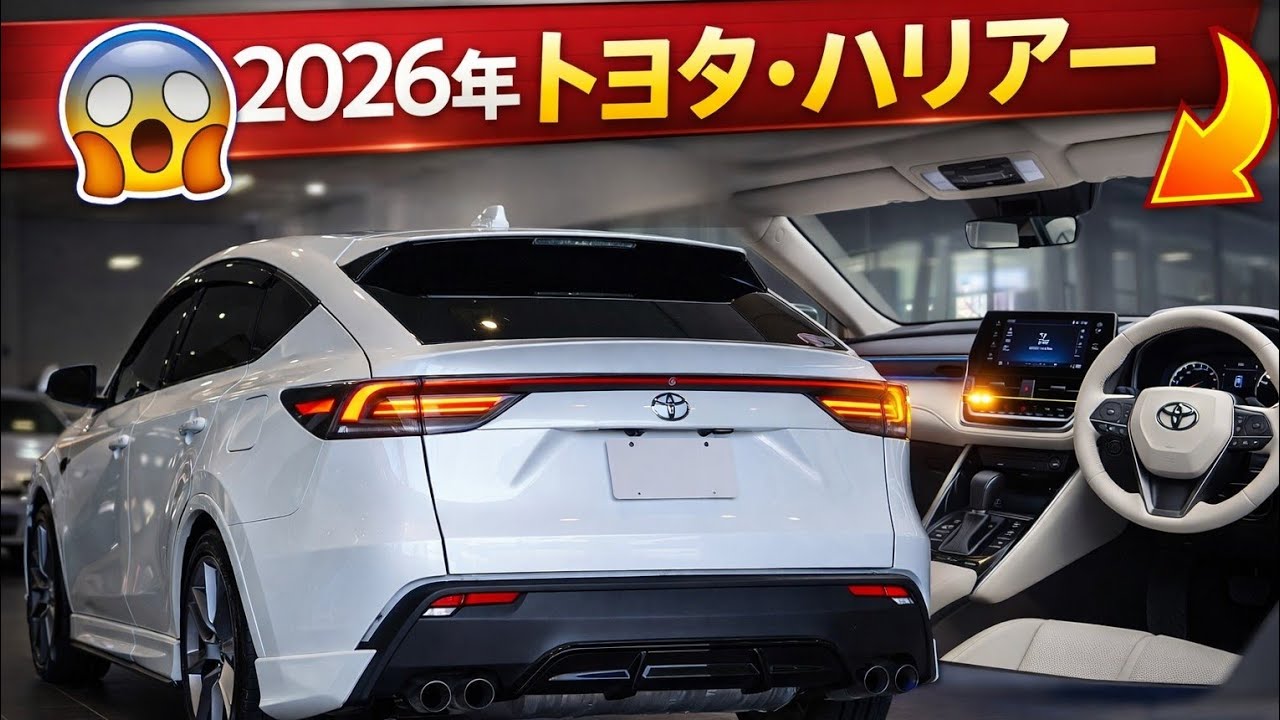 2026年 トヨタ・ハリアー｜史上最もスタイリッシュなハイブリッドSUV！🚙✨