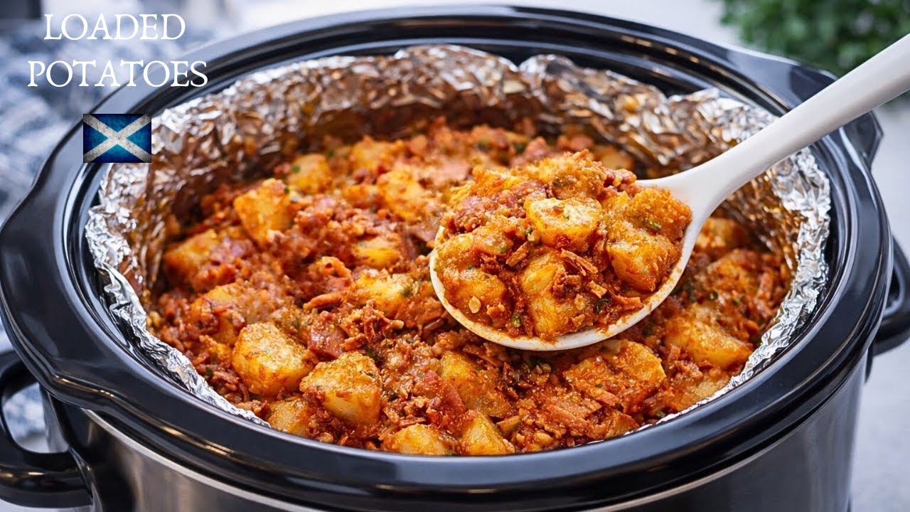 Delicious Loaded Potatoes :) Slow Cooker | Crockpot recipe