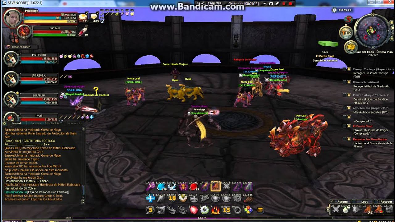 SevenCore: Ultimos Boss Dungeon lv 100