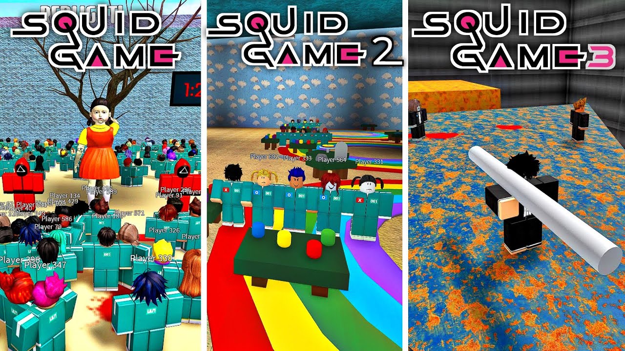 Squid Game but with NPCs - 700 NPCs (ALL SEASON 1, 2 & 3 GAMES) - Roblox