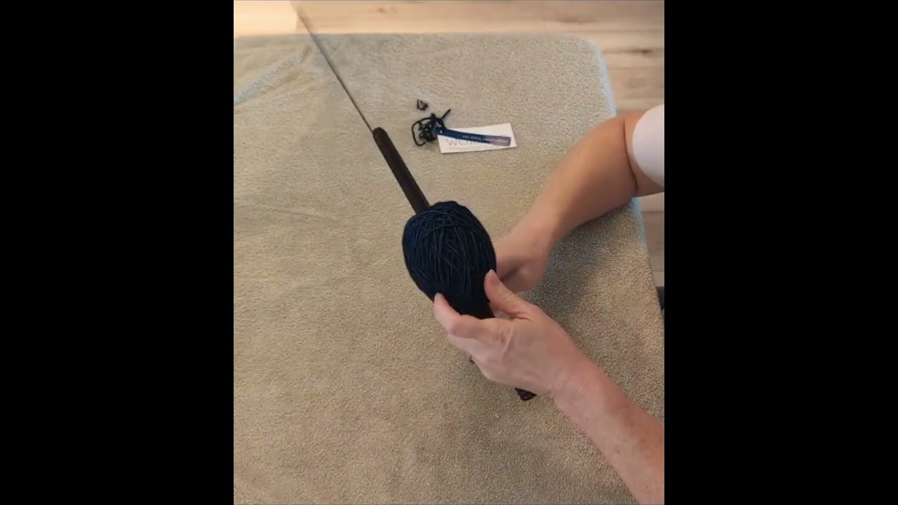 Yarn Winding by Hand Malabrigo Worsted Azul Profundo #crochet #yarnwinding #eatsleepknit
