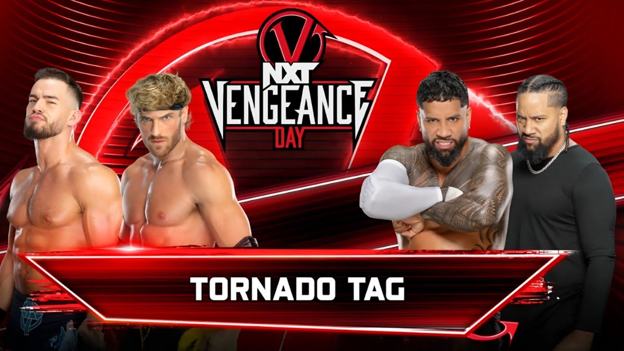 WWE 2K25 - Tornado Tag Team Match - Austin Theory Logan Paul VS Jey Uso Jimmy Uso | WWE 