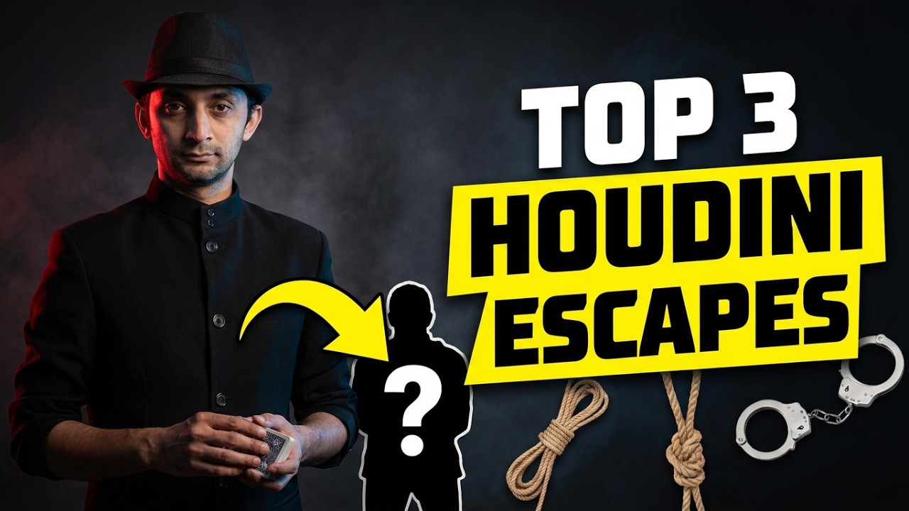 WOW! TOP 3: HOUDINI ESCAPE MAGIC TRICKS REVEALED!!!