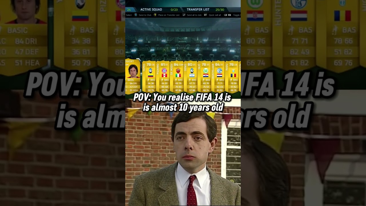 Fifa 14 is nearly 10 YEARS OLD 😢 #shorts #fifa #nostalgia