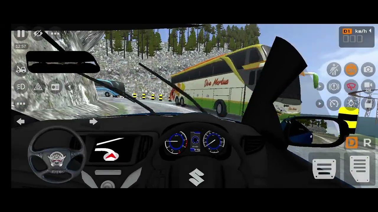 Bus simulator Indonesia Maruti Suzuki Baleno  2015 model exterior review and driving review 