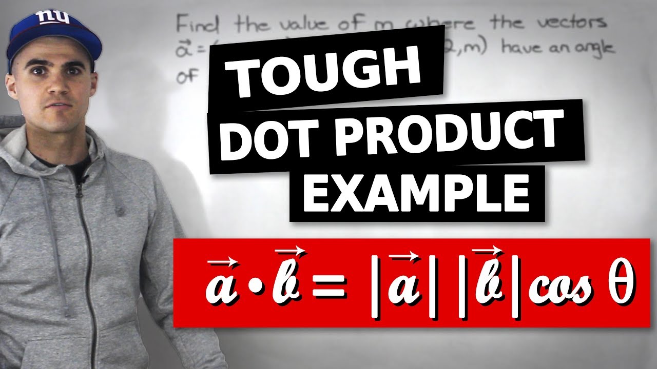 MCV4U - Tough Dot Product Example - Grade 12 Calculus and Vectors