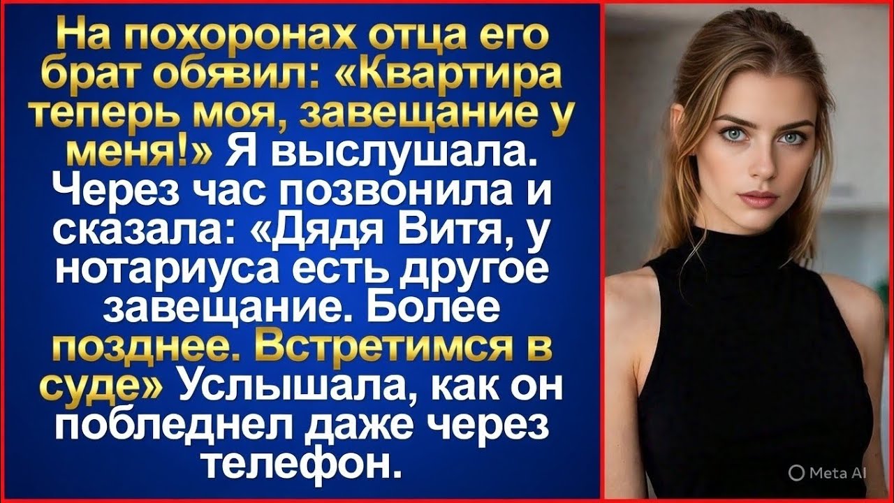 Дядя пытался забрать жилье отца прямо на похоронах. Но одна фраза о нотариусе его подкосила