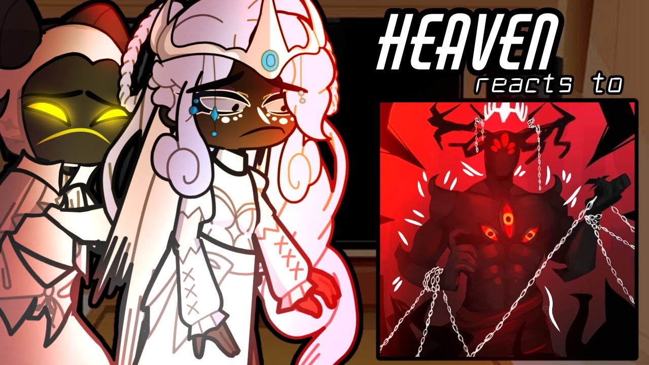 Hazbin Hotel Heaven reacts to Scarlet King  ❤️Gacha Hazbin Hotel reacts to SCP - 001