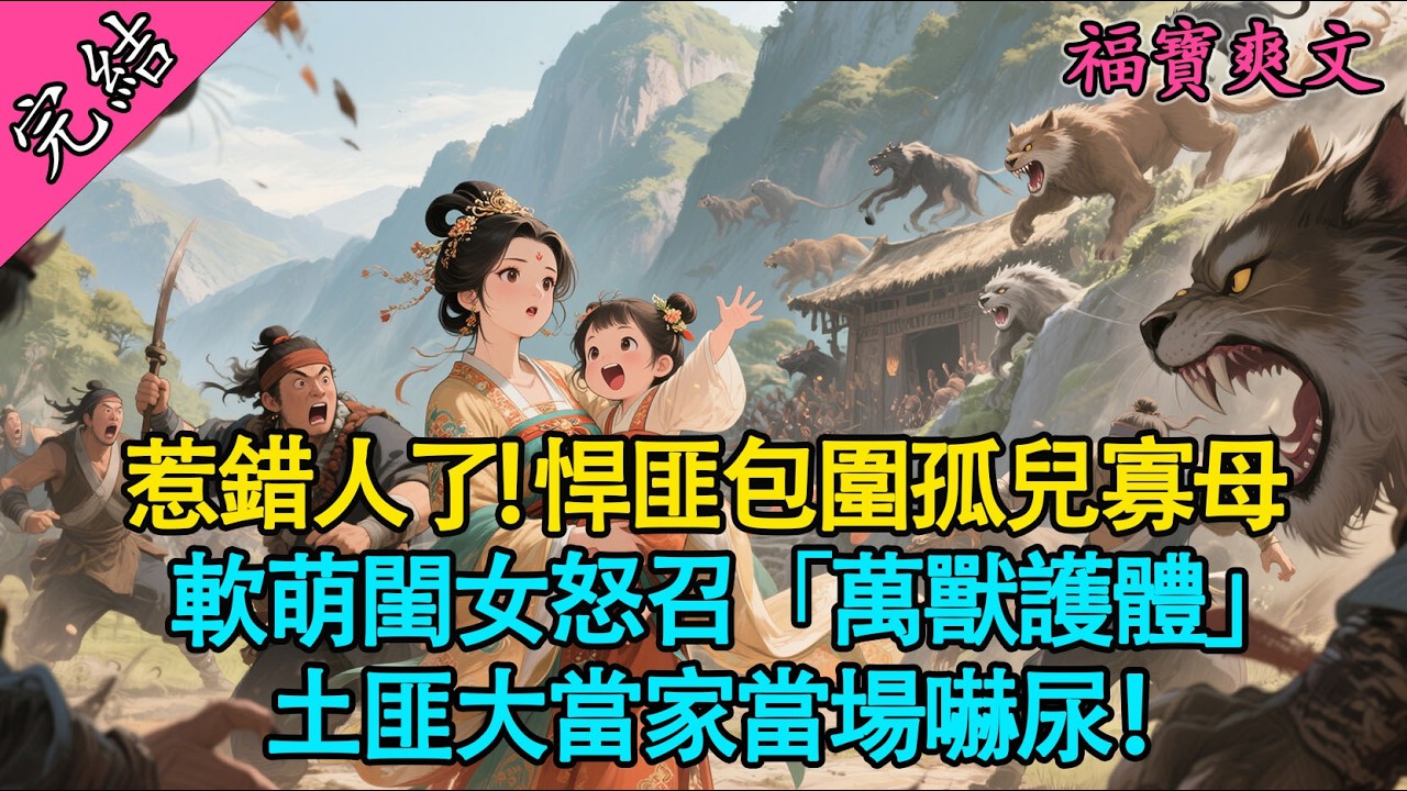 【一口氣聽完】4歲萌娃被土匪逼入絕境，一聲“大貓貓”竟召喚白虎狼群下山！萬獸臣服手撕惡霸，這金手指太逆天！🐯🐺 | 禦獸爽文 | 萌寶打臉#有聲書 #爽文 #小說 #萌娃 #大女主 #原創