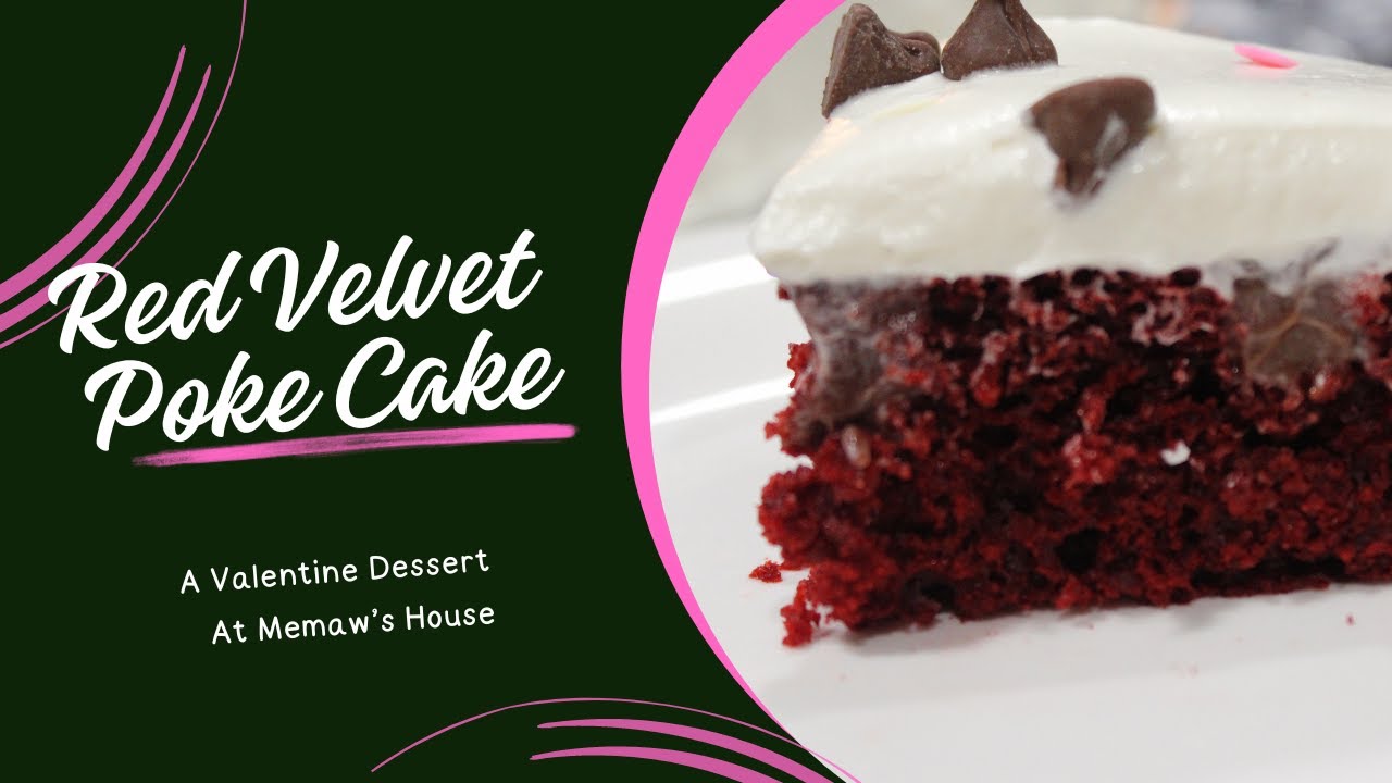 Valentine's Poke Cake
