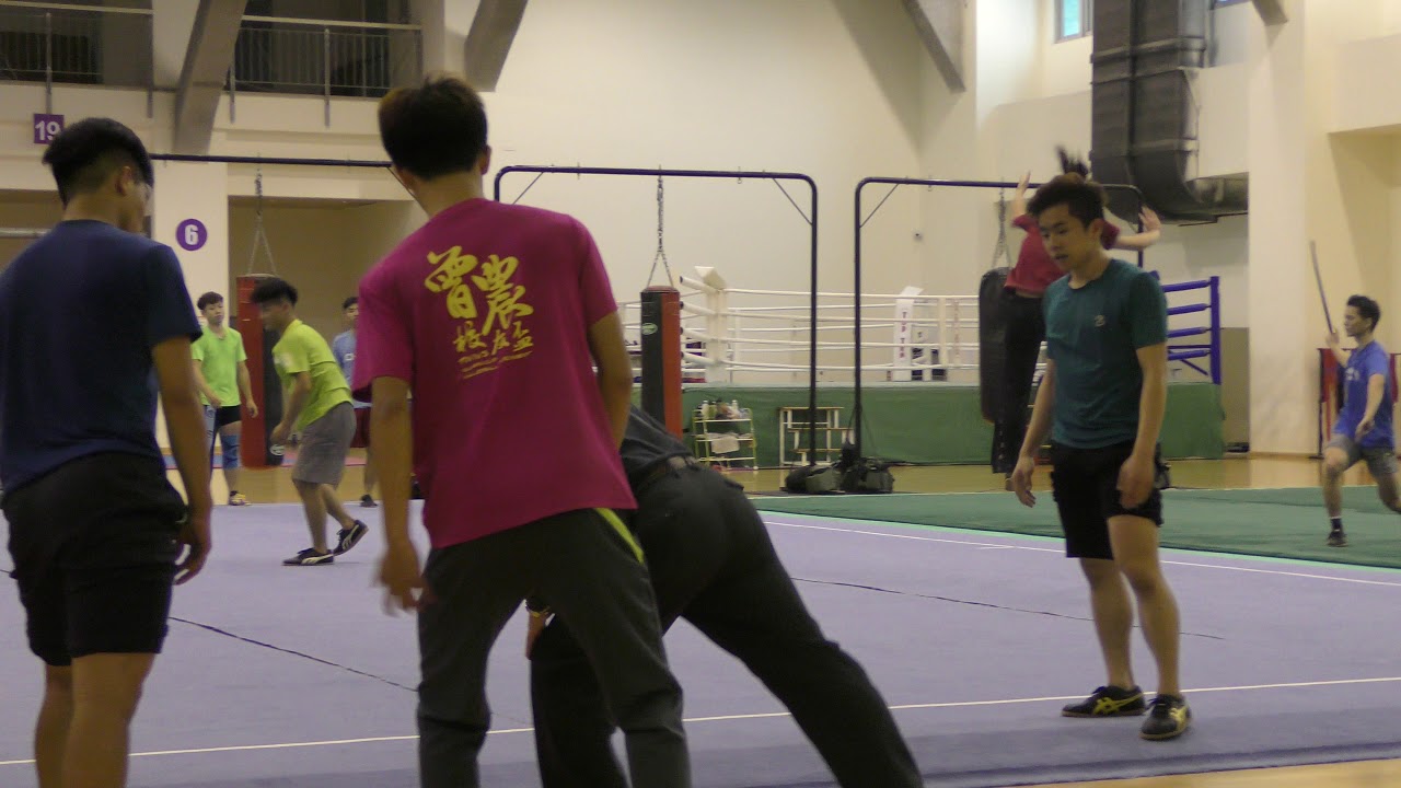 台北体院 - 武术 腾空飞脚+侧空翻 腾空飞脚向内180度+提膝独立