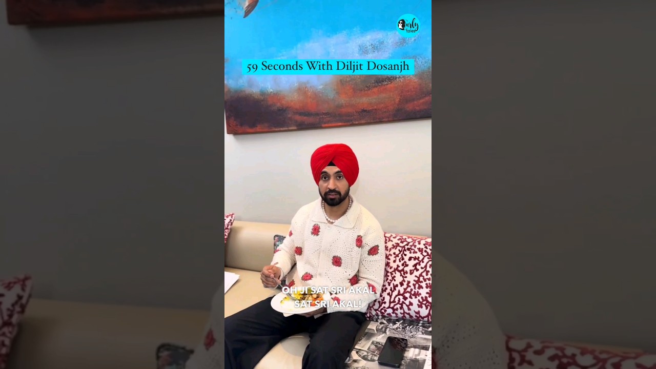 59 Seconds With Diljit Dosanjh | Curly Tales #shorts