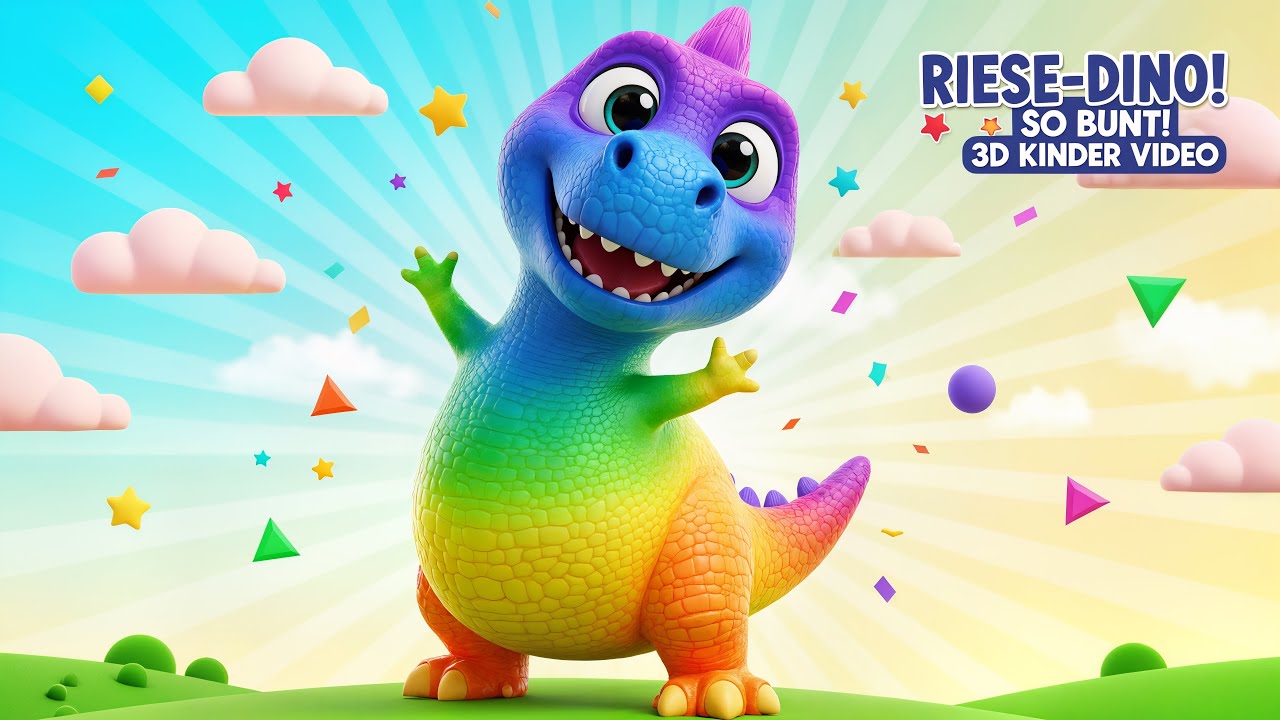 &bdquo;Der Lustige Regenwald-Dino! 🦖🌈 3D Kinderabenteuer&ldquo;