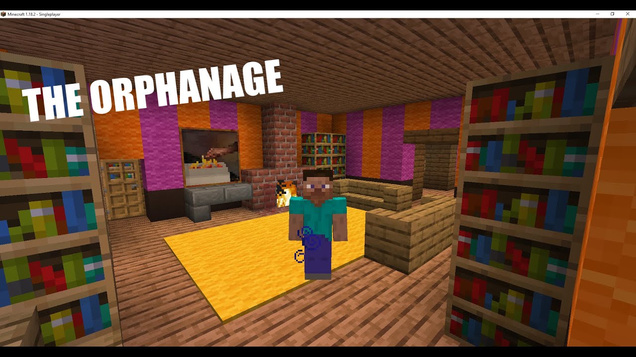 Playing   (THE ORPHANAGE MAP)  Without The Texture Pack In Minecraft