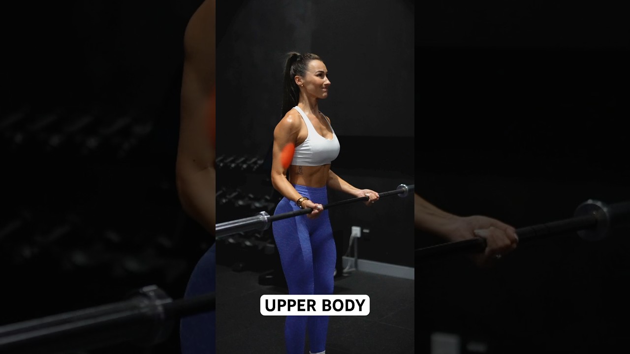 Check out this Barbell only UPPER workout 💪🏼 #shorts