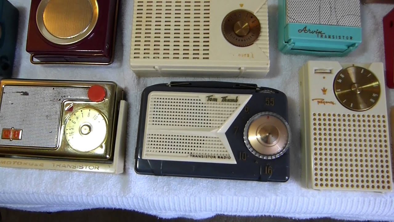 100th video celebration! Early American pocket transistor radios (all of the 